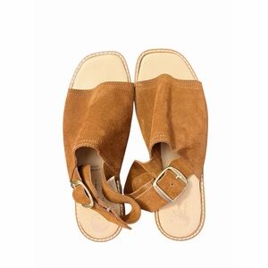 Brown Suede Women's Italy Sandals